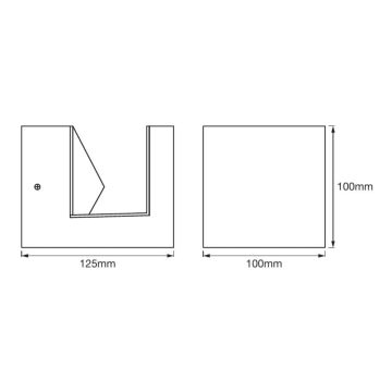 Ledvance - LED Екстериорен аплик PYRAMID LED/9W/230V IP44