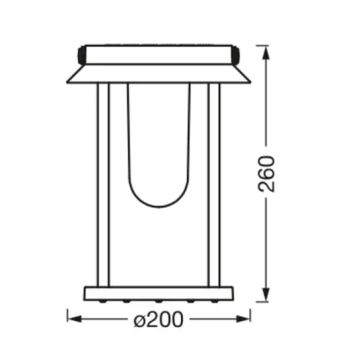 Ledvance - LED RGBW Димируема соларна лампа SMART+ TABLE LED/3W/3,7V IP44