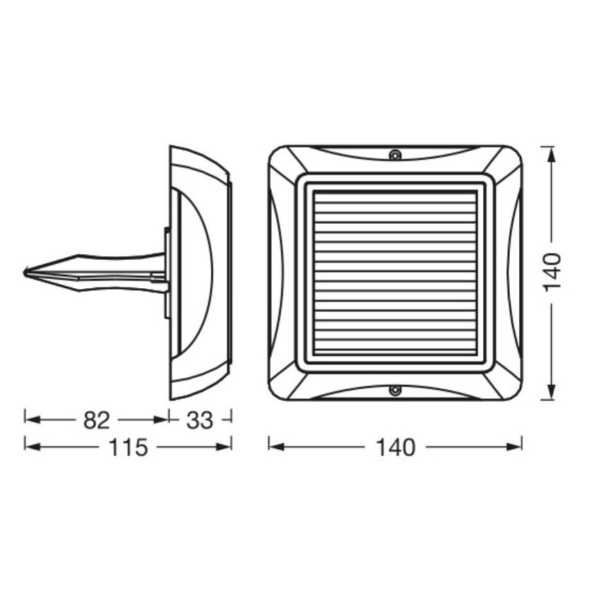 Ledvance - LED Димируем соларен лампа ENDURA STYLE SOLAR LED/1,2W/3,7V IP65