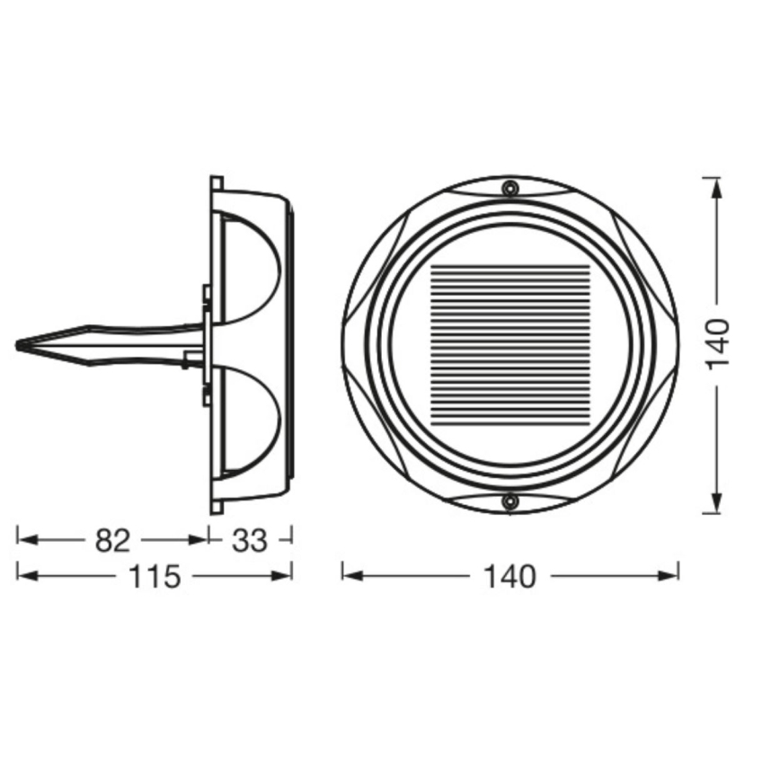 Ledvance - LED Димируем соларен лампа ENDURA STYLE SOLAR LED/1,2W/3,7V IP65