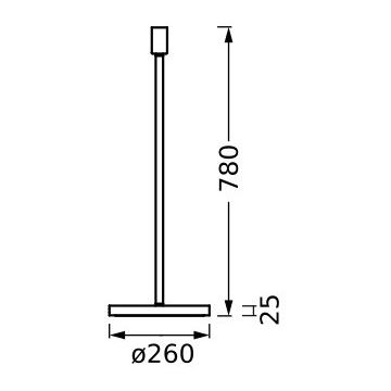 Ledvance - Стойка за лампа DECOR STICK 1xE27/40W/230V бежов