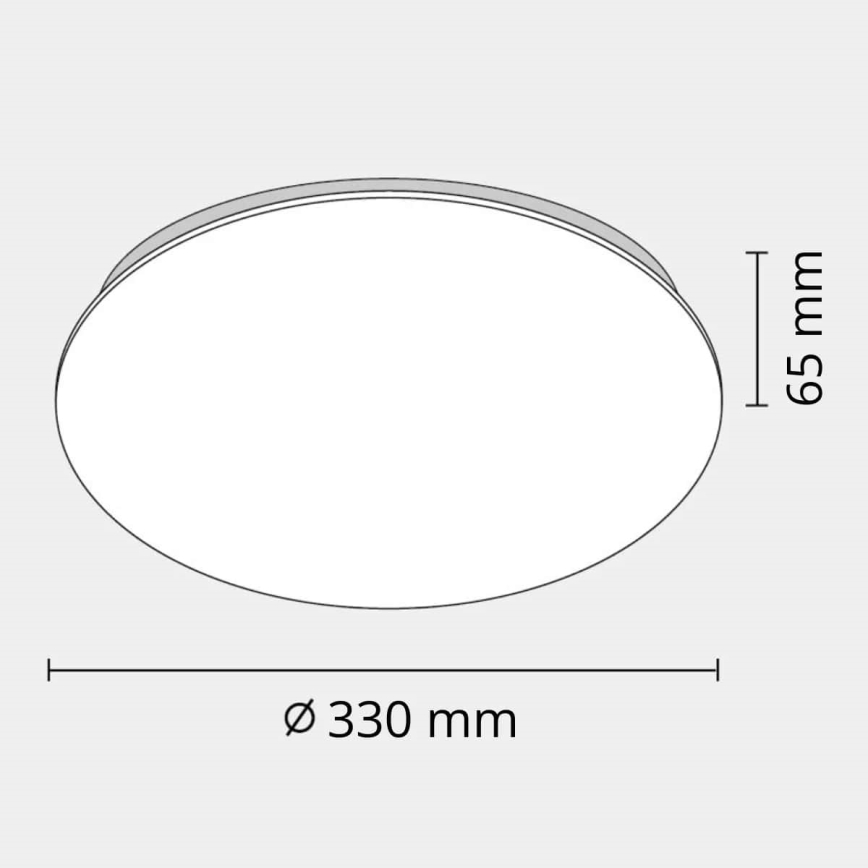 LEDЗа баня Таванна лампа ADAR LED/17W/230V IP44 4000K