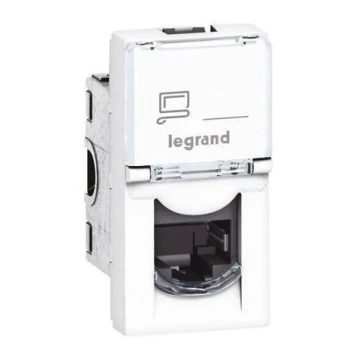 Legrand 76551 - Контакт MOSAIC 1xRJ45 клас 5E UTP 1M бял