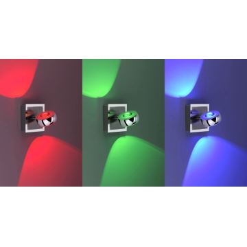 Leuchten Direkt 12471-55 -LED RGBW Димируем стенен спот OPTI LED/6W/230V 2700-5000K + дистанционно
