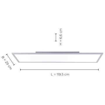 Leuchten Direkt 14753-21 - LED Повърхностен панел FLAT LED/22W/230V