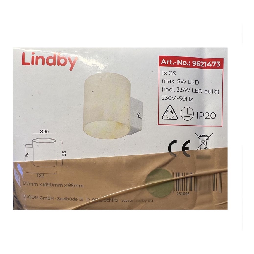 Lindby - Аплик GERRIT 1xG9/5W/230V