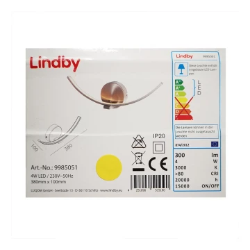 Lindby - LED Аплик IVEN LED/7W/230V