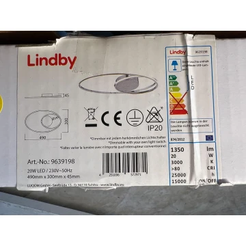 Lindby - LED Димируем плафон XENIAS LED/20W/230V