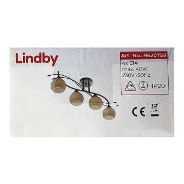 Lindby - Спот LEANDA 4xE14/40W/230V