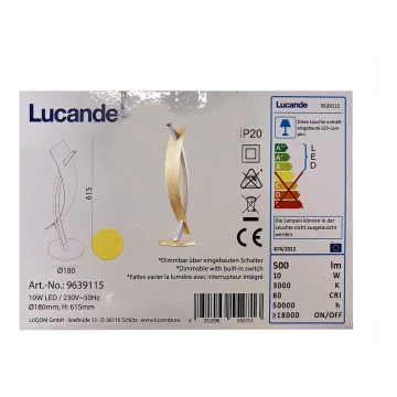 Lucande - Димируема LED настолна лампа MARIJA LED/10W/230V