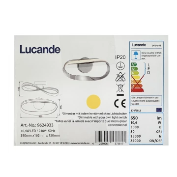 Lucande - LED Аплик XALIA LED/10,4W/230V