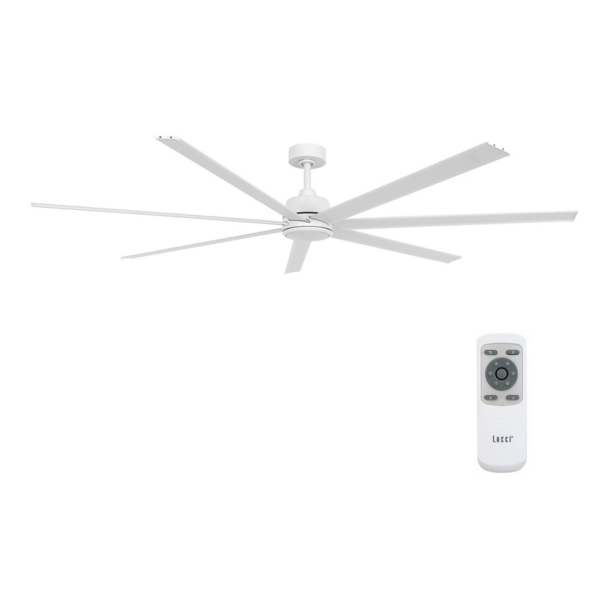 Lucci air 21610849 - Димируем ceiling fan ATLANTA 1xGX53/12W/230V бял + дистанционно управление