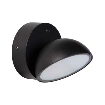 Lucide 22865/12/30 - LED Екстериорен аплик със сензор FINN LED/12W/230V IP54 черен