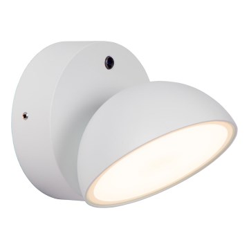 Lucide 22865/12/31 - LED Екстериорен аплик със сензор FINN LED/12W/230V IP54 бял