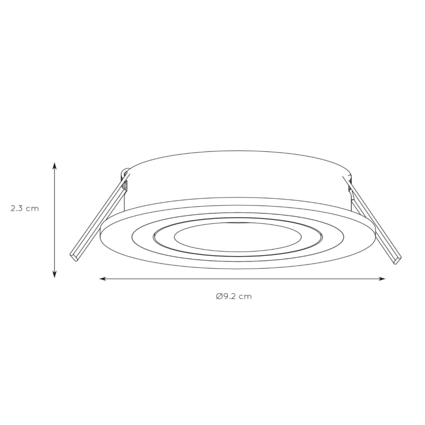 Lucide 22954/01/31 - Димируема лампа за вграждане TUBE 1xGU10/50W/230V бял