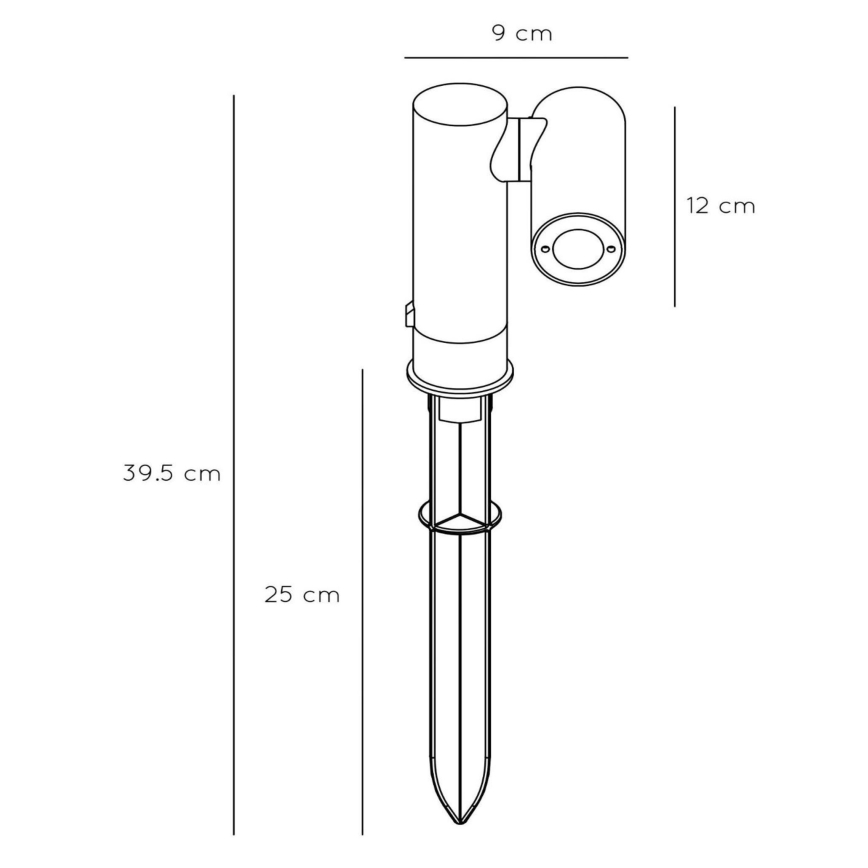 Lucide 27894/05/29 -LED Екстериорна лампа TATUM LED/4,5W/230V IP65 39,5 см антрацит