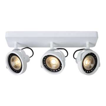 Lucide 31931/36/31 – LED Димируем спот TALA 3×GU10/12W/230V бял