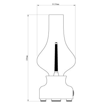 Lucide 74516/02/30 - LED Димируема сензорна настолна лампа JASON LED/2W/230V черен