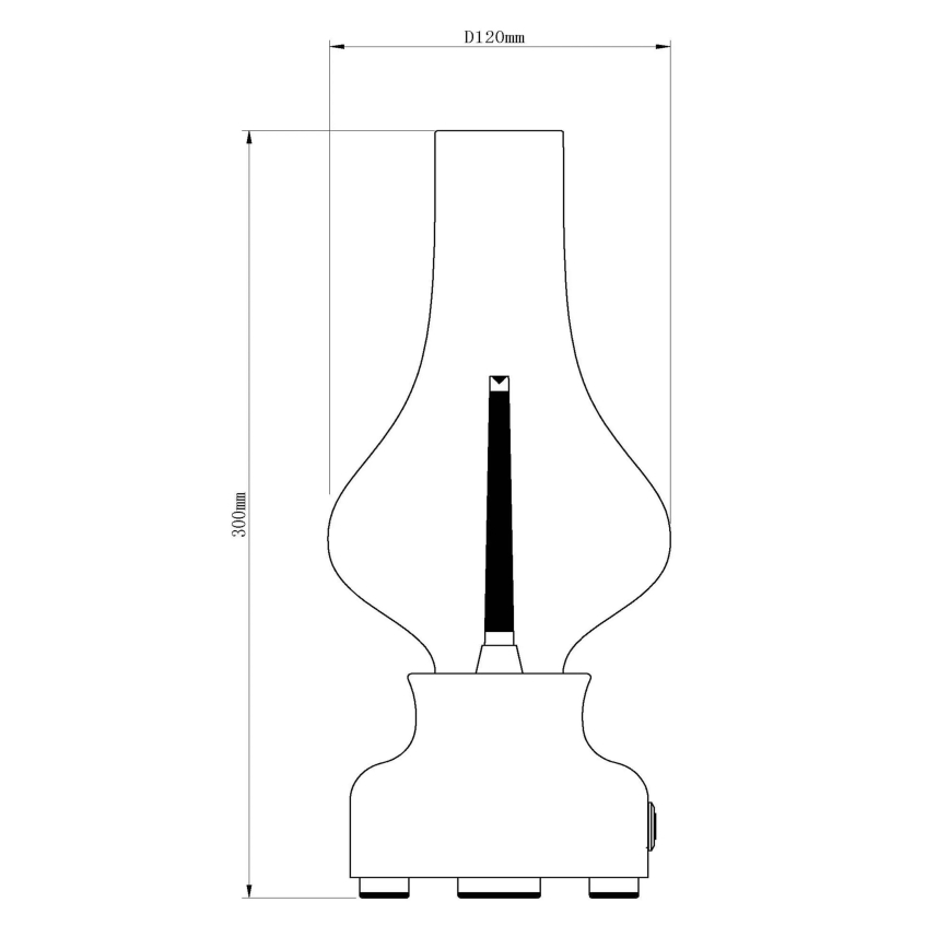 Lucide 74516/02/30 - LED Димируема сензорна настолна лампа JASON LED/2W/230V черен