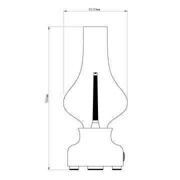 Lucide 74516/02/31 - LED Димируема сензорна настолна лампа JASON LED/2W/230V бял