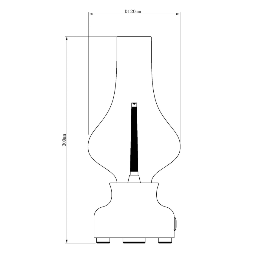 Lucide 74516/02/32 - LED Димируема сензорна настолна лампа JASON LED/2W/230V червен