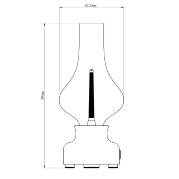 Lucide 74516/02/37 - LED Димируема сензорна настолна лампа JASON LED/2W/230V зелен