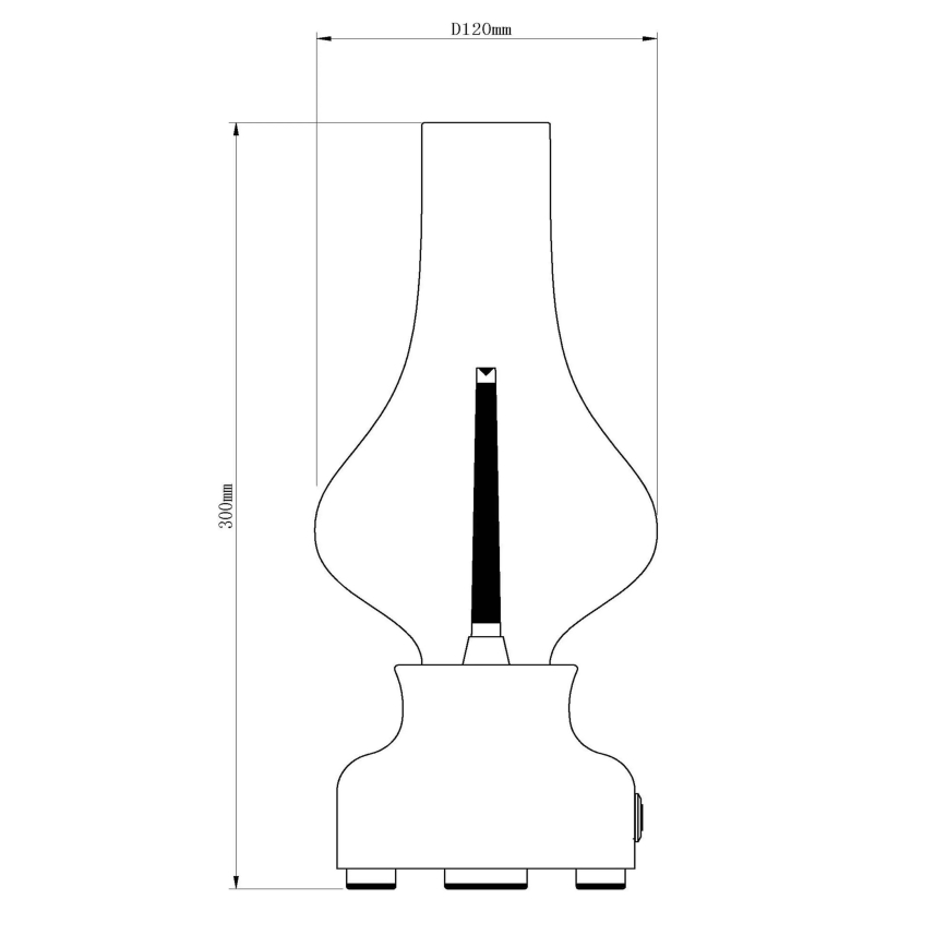 Lucide 74516/02/37 - LED Димируема сензорна настолна лампа JASON LED/2W/230V зелен