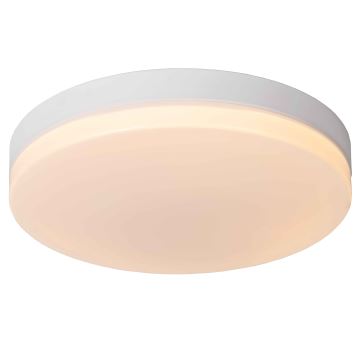 Lucide 79111/36/31 - LED Плафон за баня със сензор BISKIT LED/24W/230V Ø 34,5 см IP44 бял