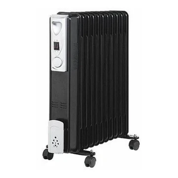 Маслен радиатор с 11 ребра 1000/1500/2500W/230V черен