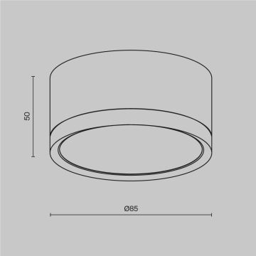 Maytoni C086CL-GX53-SRD-W - Спот HOOP 1xGX53/15W/230V 8,5 см бял