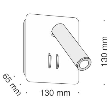 Maytoni C175-WL-01-6W-B - LED Стенен спот IOS LED/9W/230V черен