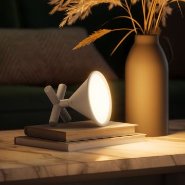 Nanoleaf - LED RGBW Димируема акумулаторна настолна лампа UMBRA CONO LED/2,4W/5V 2700-6500K 2530 mAh сив