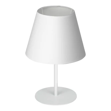 Настолна лампа ARDEN 1xE27/60W/230V Ø 20 см бяла