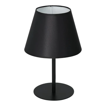 Настолна лампа ARDEN 1xE27/60W/230V Ø 20 см черна/бяла