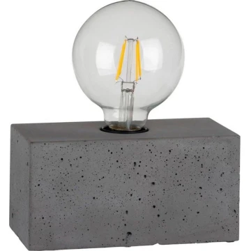 Настолна лампа STRONG DOUBLE 1xE27/25W/230V бетон - FSC сертифицирана