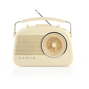 Nedis RDFM5000BG - FM радио 4.5W / 230V бежово