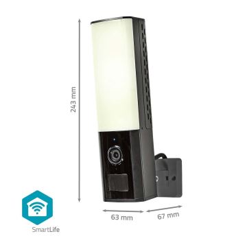 Външна смарт камера Smartlife Full HD 1080p с LED осветление Wi-Fi Tuya IP65