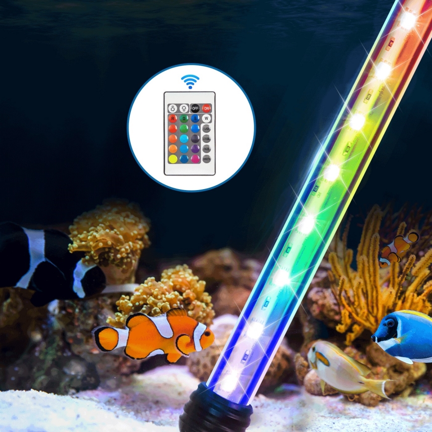 Nobleza - LED RGB Осветление за аквариум LED/4W/230V IPX7 + дистанционно управление