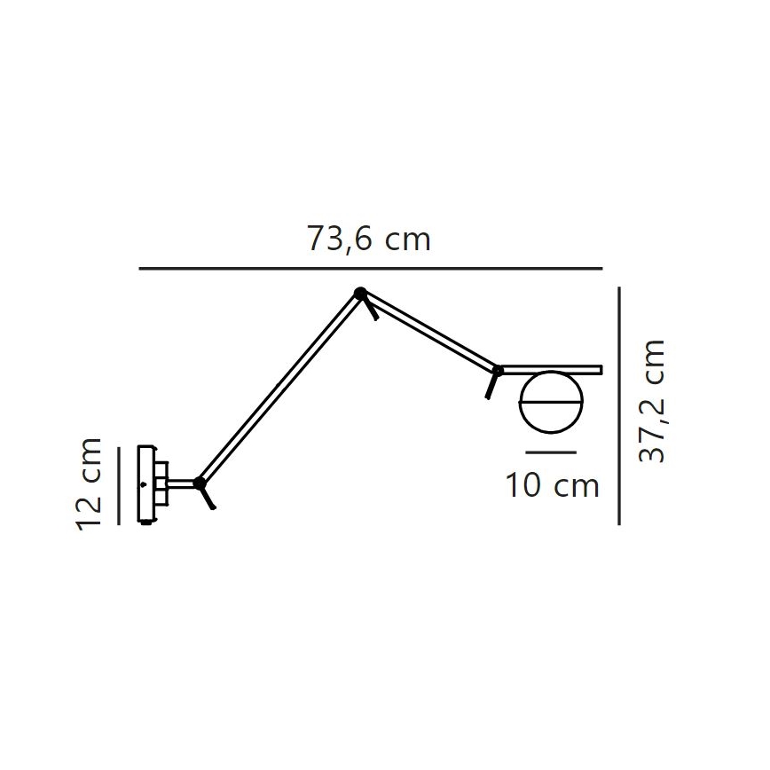 Nordlux - Аплик CONTINA 1xG9/5W/230V черен