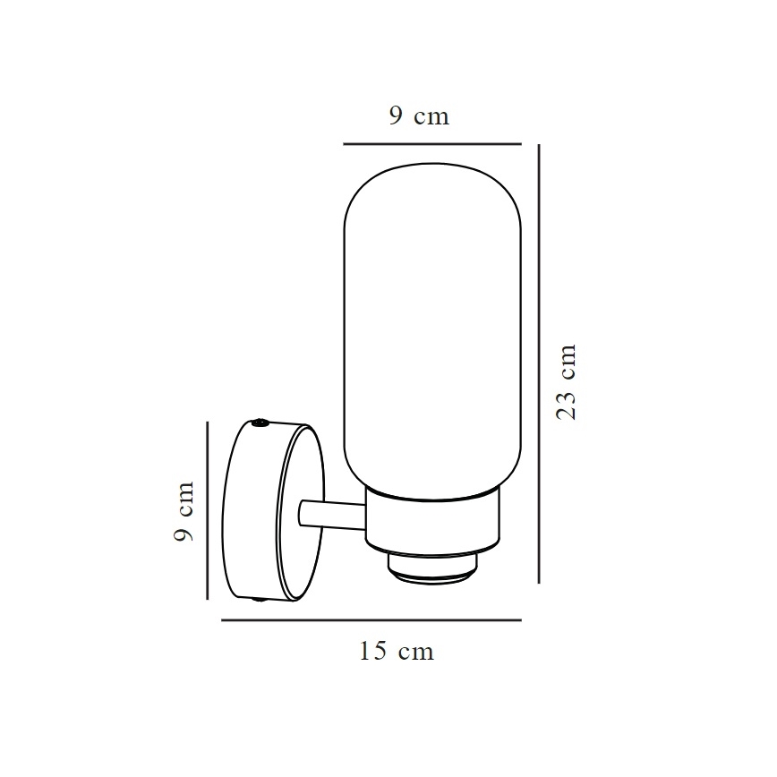 Nordlux - Аплик за баня TUTAN 1xE14/25W/230V IP44 месинг