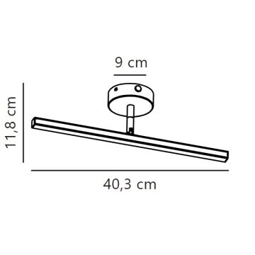 Nordlux - LED Лампа за огледало в баня IP LED/6,2W/230V IP44 40 см матов хром