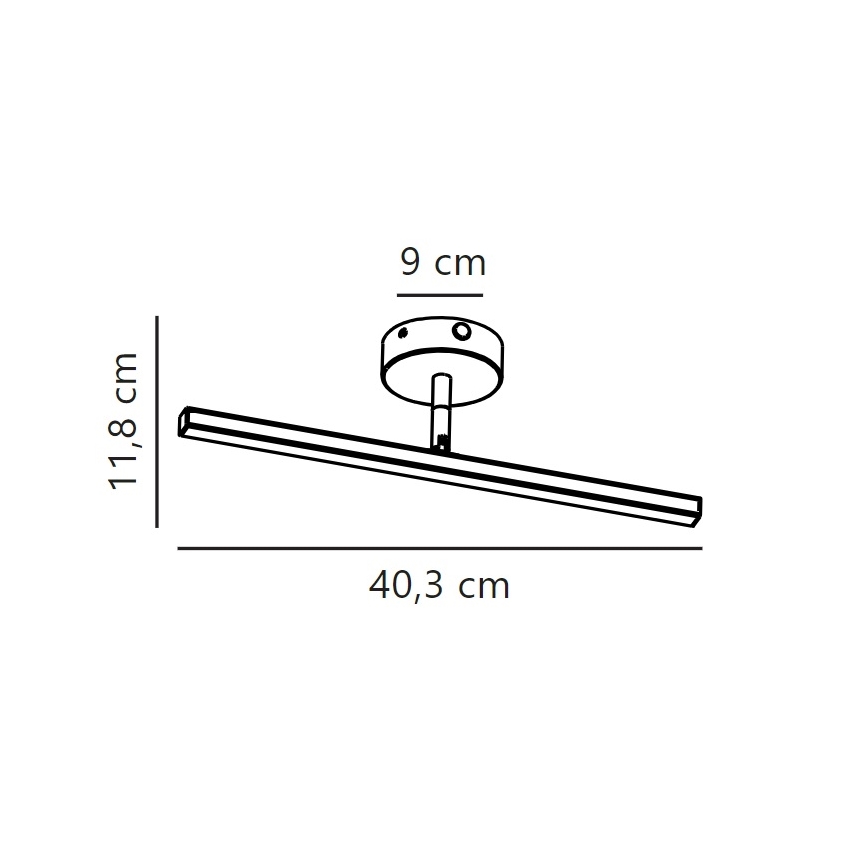 Nordlux - LED Лампа за огледало в баня IP LED/6,2W/230V IP44 40 см матов хром