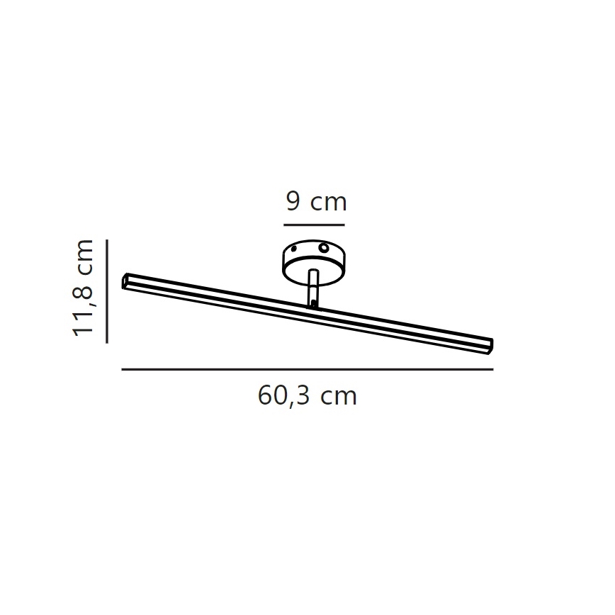 Nordlux - LED Лампа за огледало в баня IP LED/7,2W/230V IP44 60 см матов хром