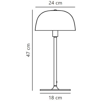 Nordlux - Настолна лампа CERA 1xE14/40W/230V златист