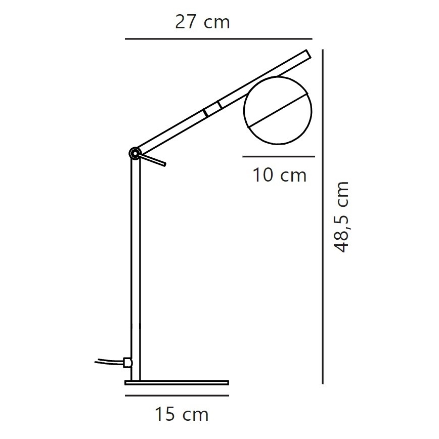 Nordlux - Настолна лампа CONTINA 1xG9/5W/230V черен