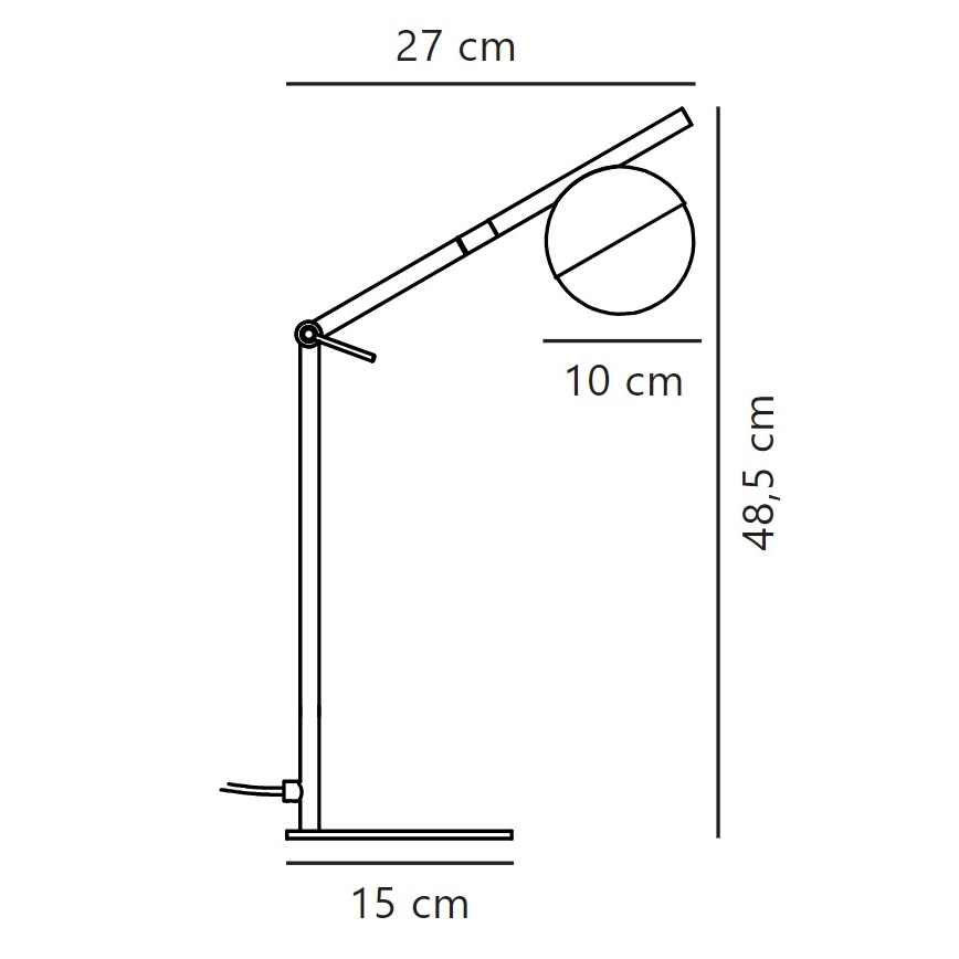 Nordlux - Настолна лампа CONTINA 1xG9/5W/230V месинг