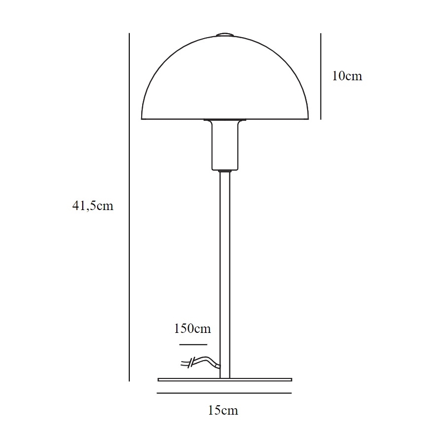 Nordlux - Настолна лампа ELLEN 1xE14/40W/230V златист/бял