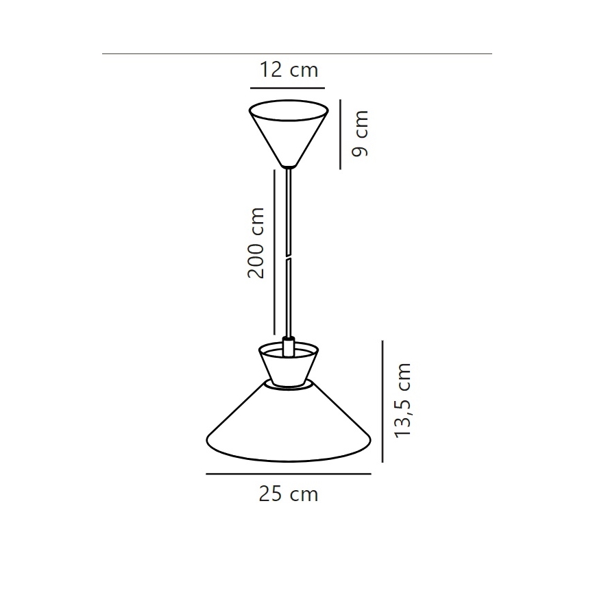 Nordlux - Пендел DIAL 1xE27/40W/230V бял