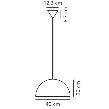 Nordlux - Пендел ELLEN 1xE27/40W/230V