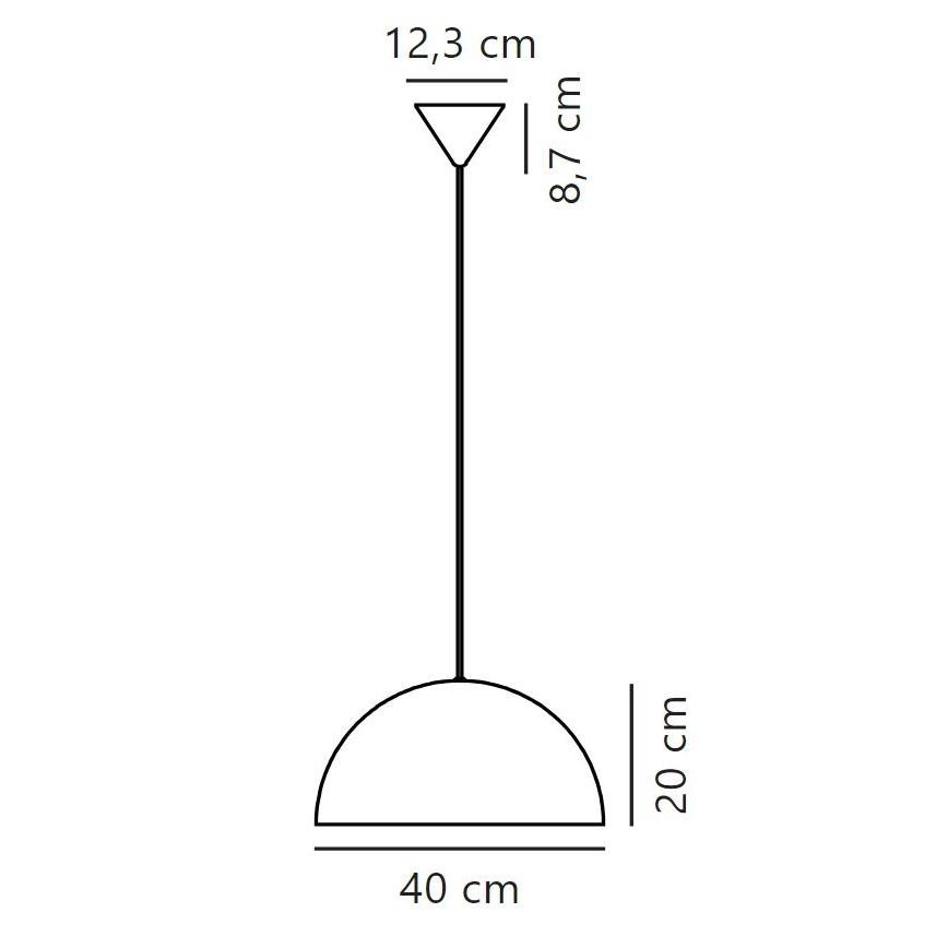 Nordlux - Пендел ELLEN 1xE27/40W/230V